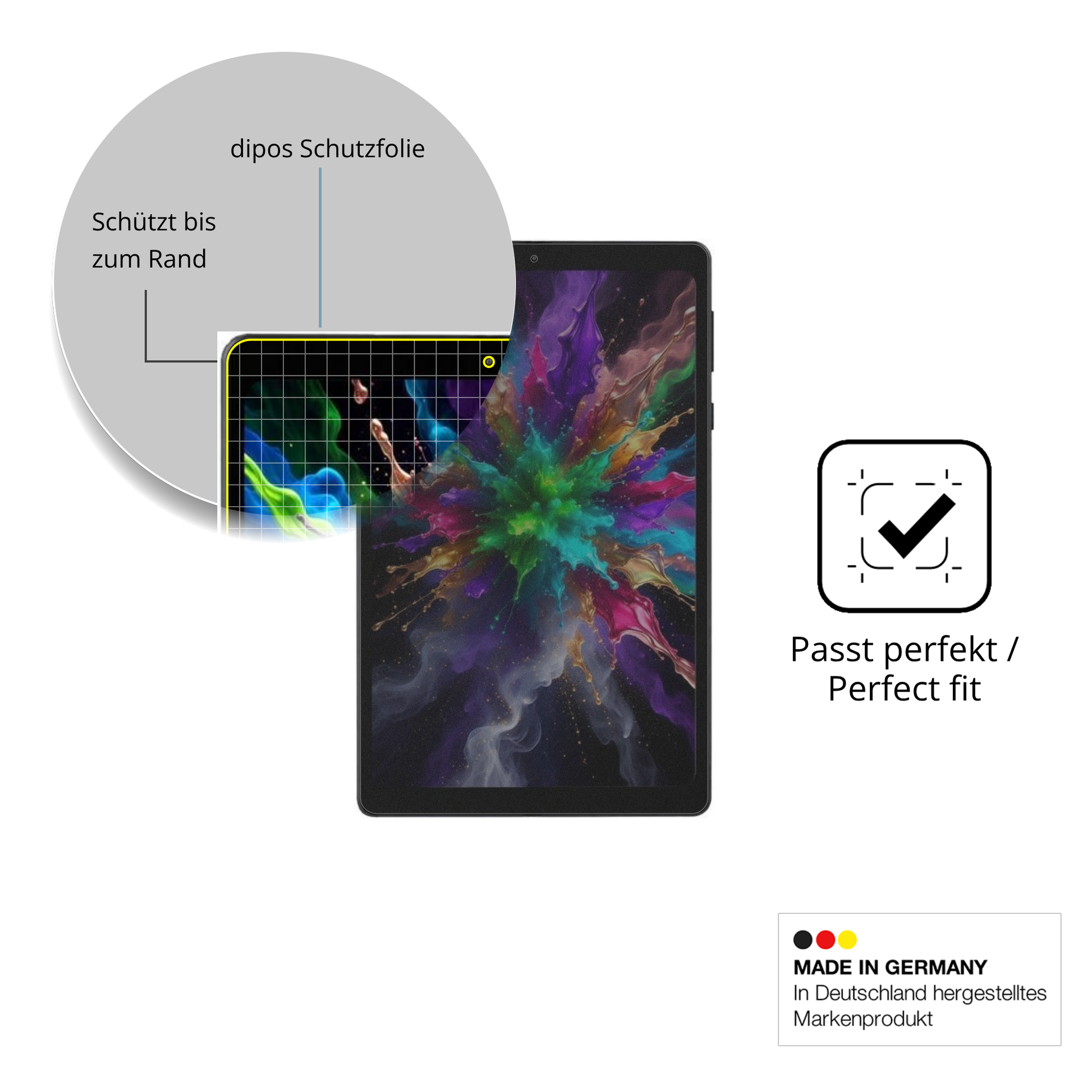 Schutz gegen Kratzer auf dem Headwolf FPad 6 Glas durch Schlüssel oder Ähnliches