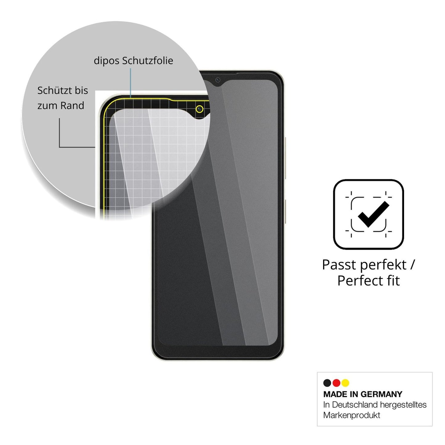 Schutz gegen Kratzer auf dem HMD Arc 2 Glas durch Schlüssel oder Ähnliches