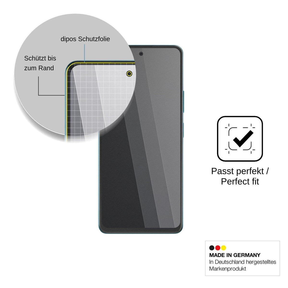 Screen Protector for HMD Vibe2 Pro Privacy Filter 4-Way Protection dipos