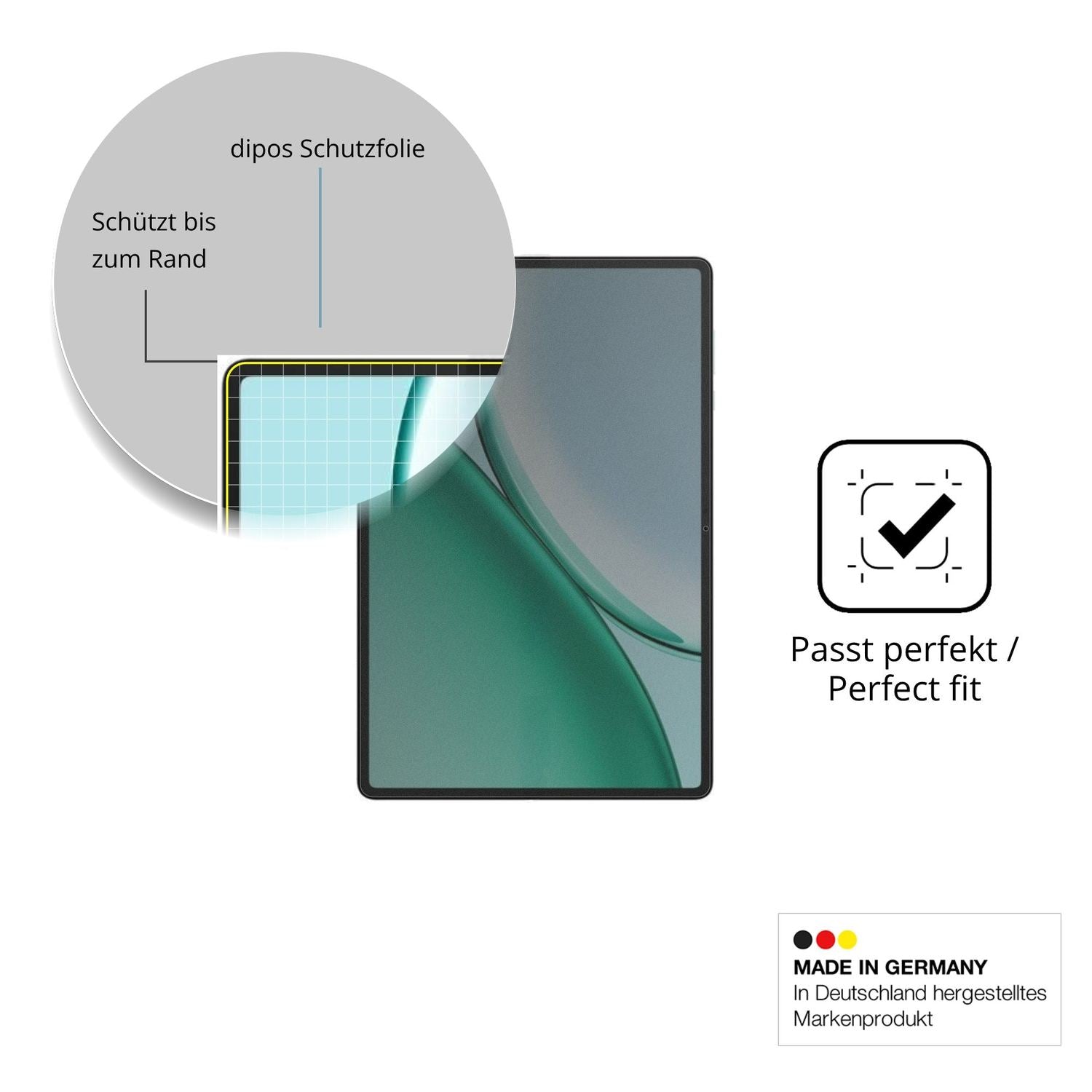 Schutz gegen Kratzer auf dem Honor Pad X10 Glas durch Schlüssel oder Ähnliches