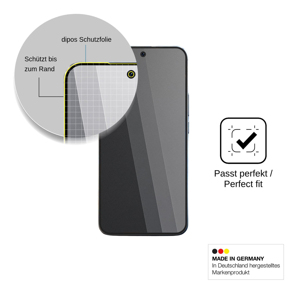 Screen Protector for iQOO 16 Privacy Filter 4-Way Protection dipos