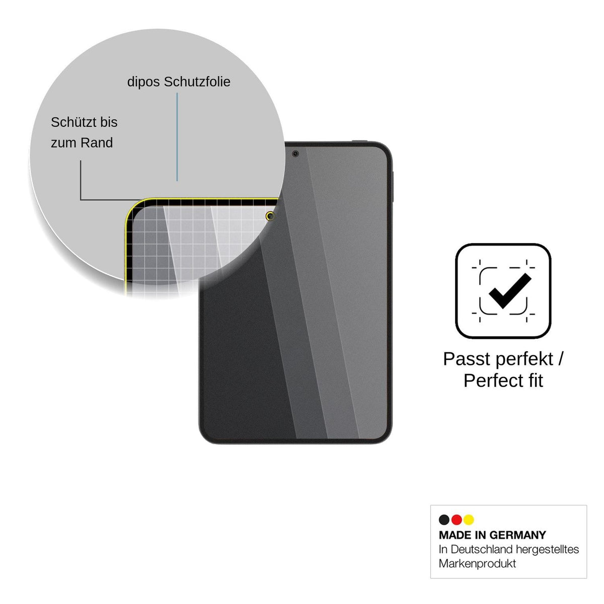 Screen Protector for iQOO Pad Pro 8.8 Privacy Filter 4-Way Protection dipos