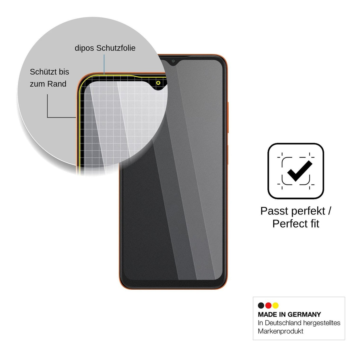Screen Protector for Itel A300C Privacy Filter 4-Way Protection dipos