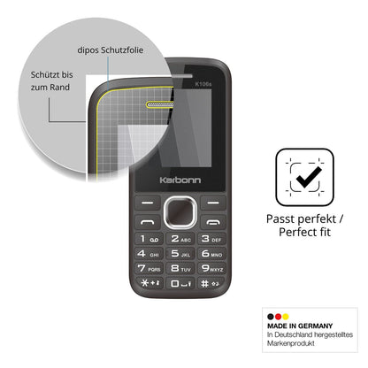 Schutz gegen Kratzer auf dem Karbonn K106s Glas durch Schlüssel oder Ähnliches