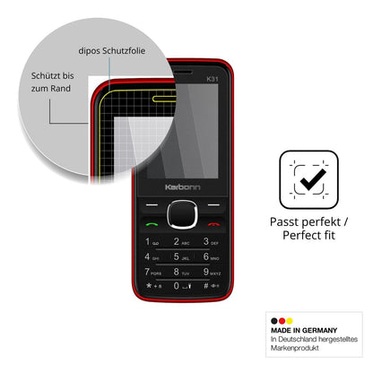 Schutz gegen Kratzer auf dem Karbonn K31 Glas durch Schlüssel oder Ähnliches