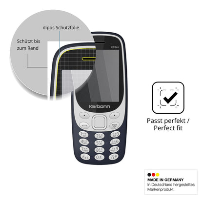 Schutz gegen Kratzer auf dem Karbonn K324n Glas durch Schlüssel oder Ähnliches