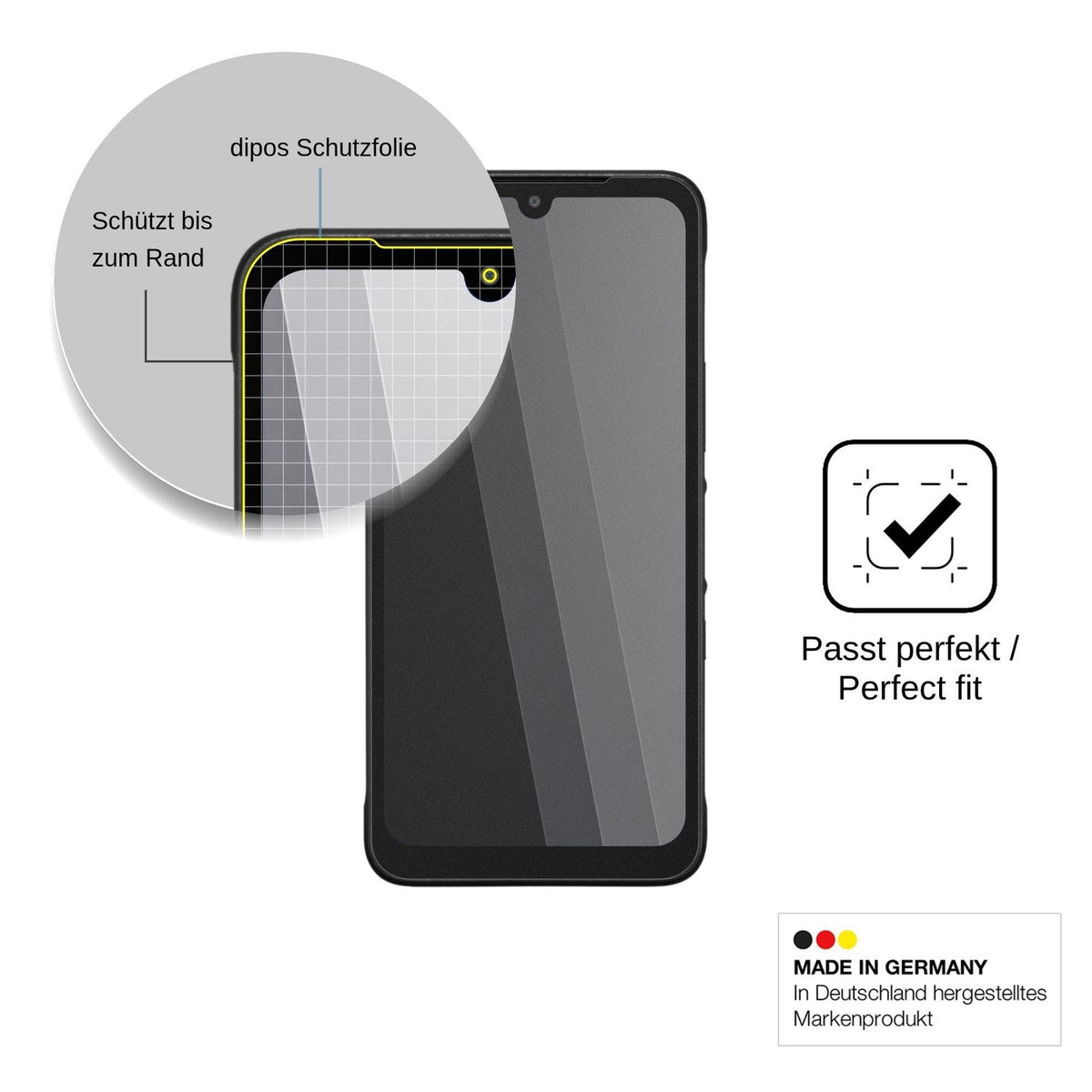 Screen Protector for Kyocera Digno BX4 Privacy Filter 4-Way Protection dipos
