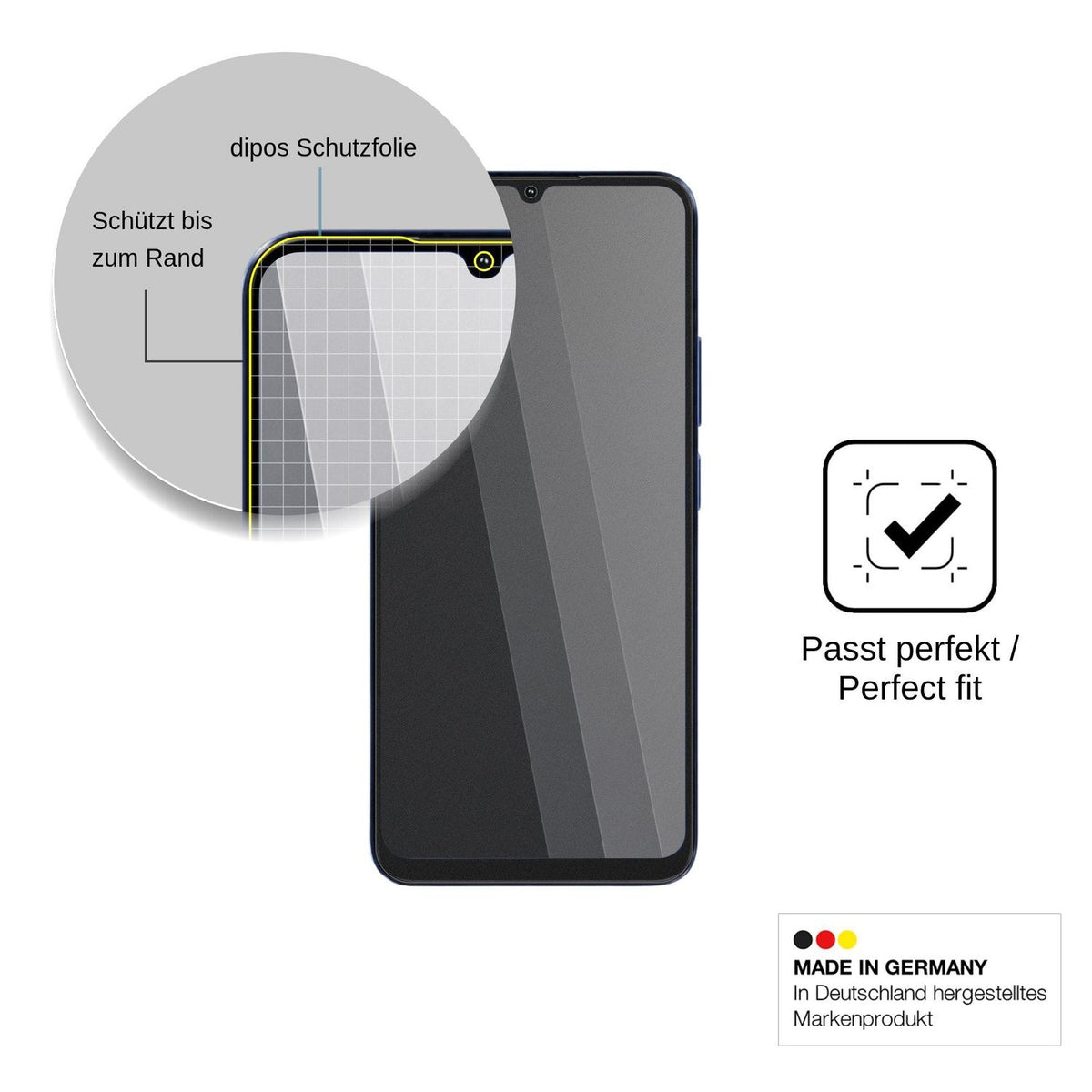 Screen Protector for Lava Shark 2 Pro Privacy Filter 4-Way Protection dipos