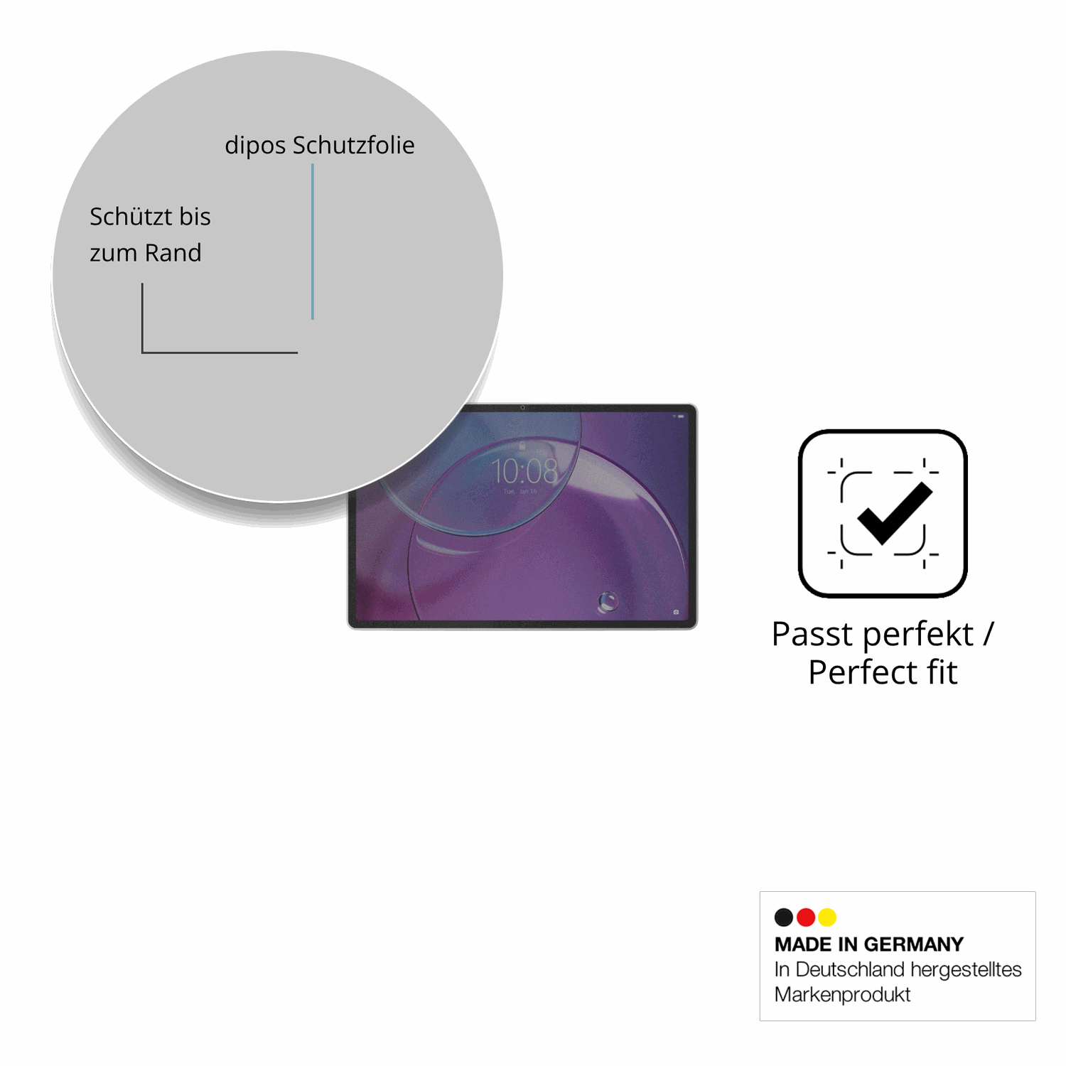 Schutz gegen Kratzer auf dem Lenovo Idea Tab Pro Gen 2 13 Zoll Glas durch Schlüssel oder Ähnliches