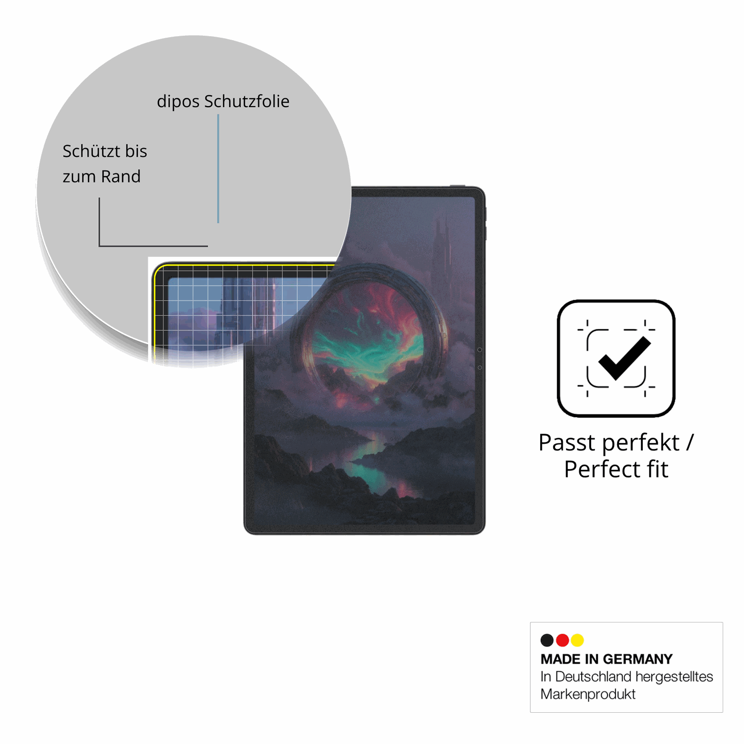Schutz gegen Kratzer auf dem Lenovo Legion Y900 11 Glas durch Schlüssel oder Ähnliches