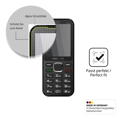 Schutz gegen Kratzer auf dem MaxCom Classic MM282 4G Glas durch Schlüssel oder Ähnliches