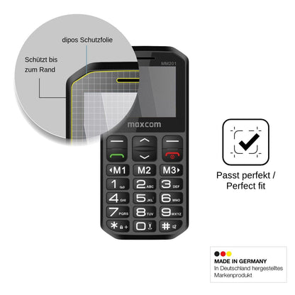 Screen Protector for MaxCom MM201 Privacy Filter 4-Way Protection dipos