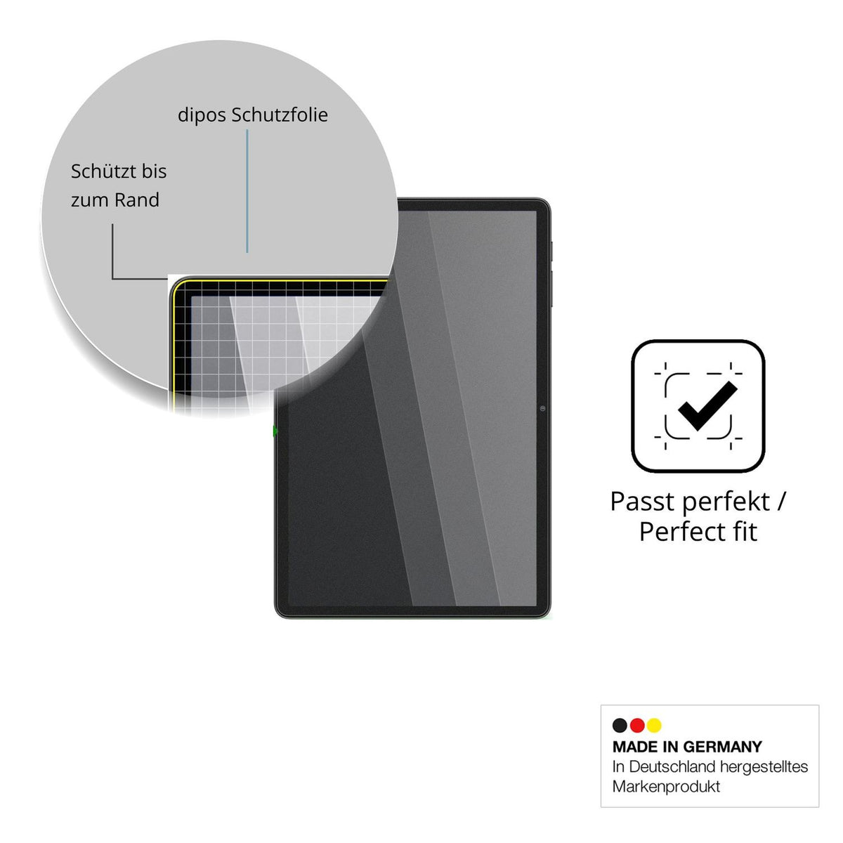Schutz gegen Kratzer auf dem Nexall T30 Glas durch Schlüssel oder Ähnliches