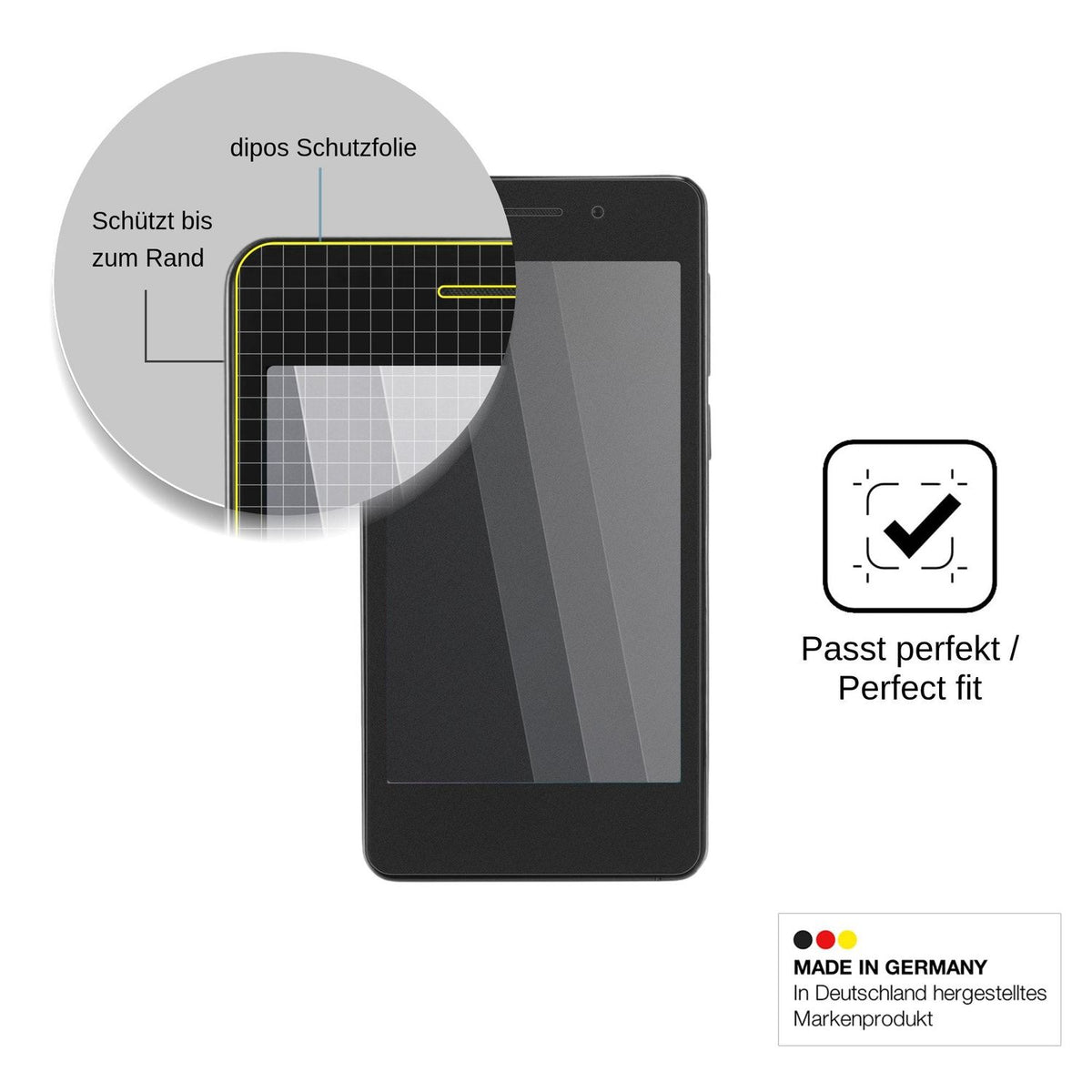 Screen Protector for Nomi i450 Trend Privacy Filter 4-Way Protection dipos
