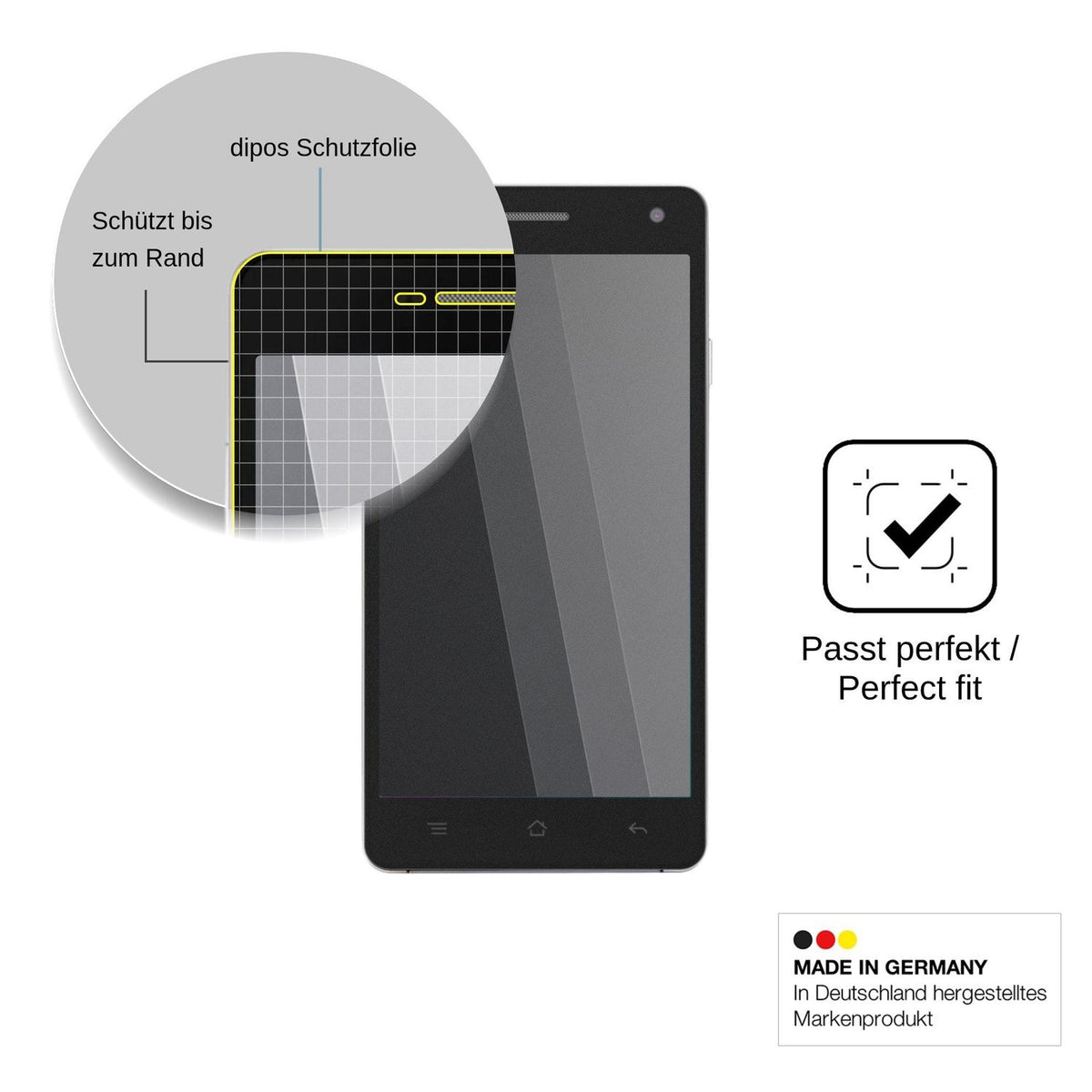 Screen Protector for Nomi i501 Style Privacy Filter 4-Way Protection dipos