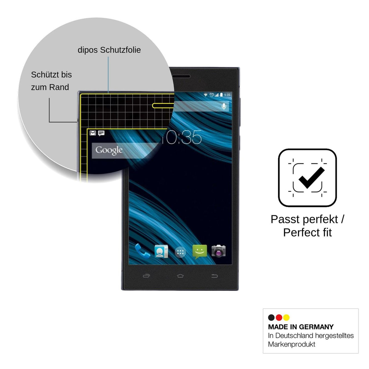 Screen Protector for Nomi i503 Jump Privacy Filter 4-Way Protection dipos