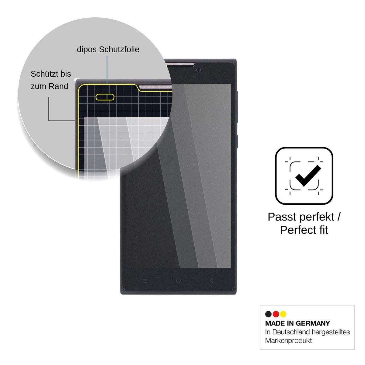 Screen Protector for Nomi i508 Energy Privacy Filter 4-Way Protection dipos