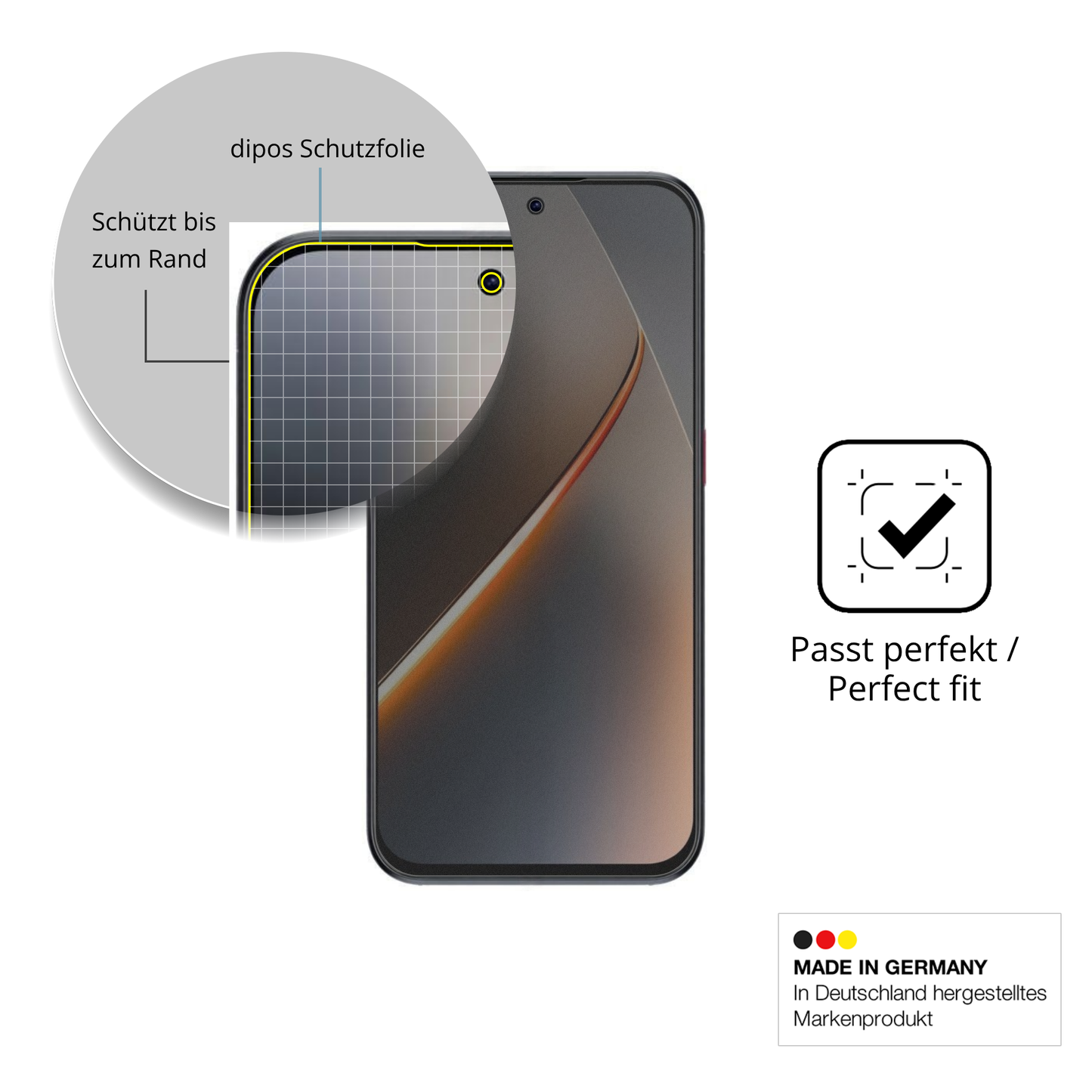 Schutz gegen Kratzer auf dem Nubia Neo 5 5G Glas durch Schlüssel oder Ähnliches