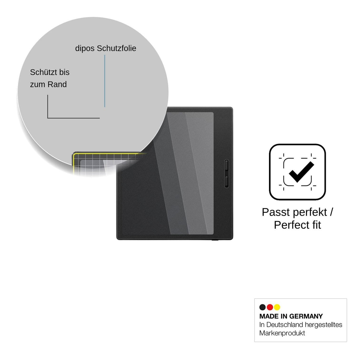 Screen Protector for Onyx Boox Go 7 Tappy Privacy Filter 4-Way Protection dipos