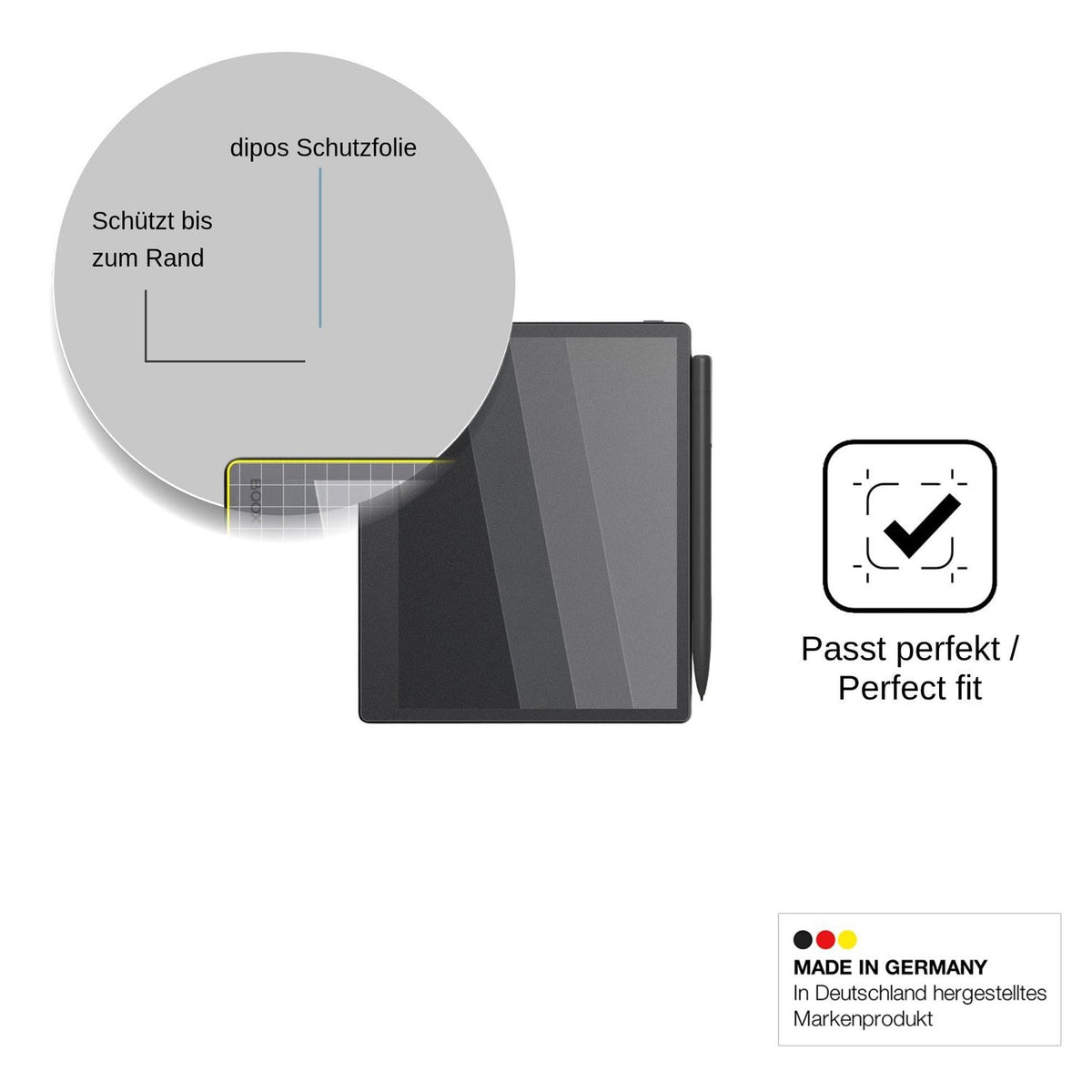 Screen Protector for Onyx Boox Note Mini C Privacy Filter 4-Way Protection dipos