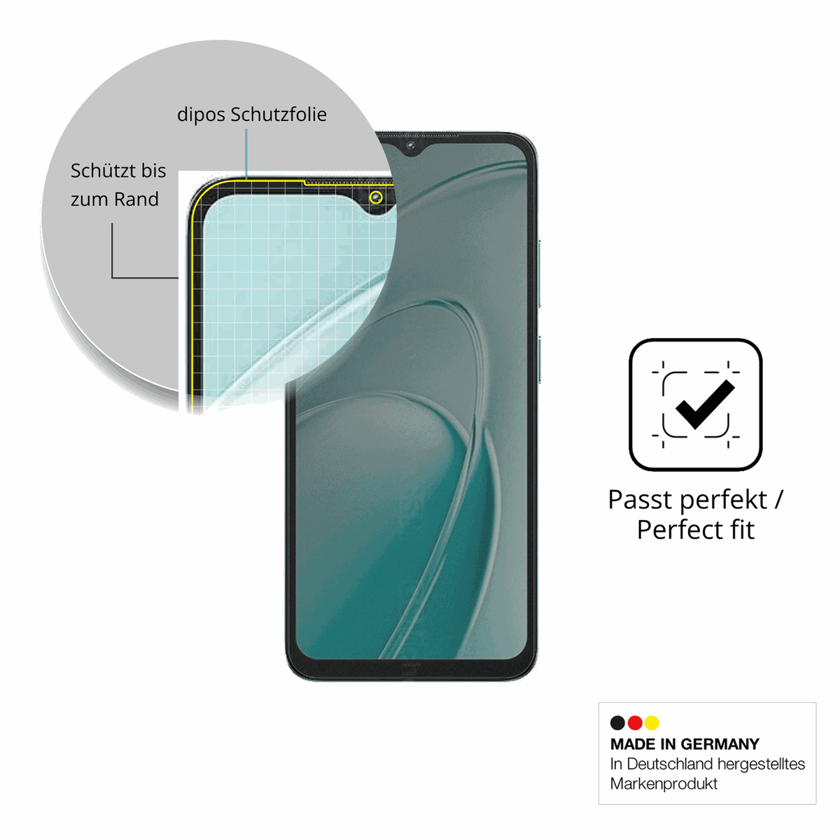 Schutz gegen Kratzer auf dem Oukitel C7 Glas durch Schl�ssel oder �hnliches