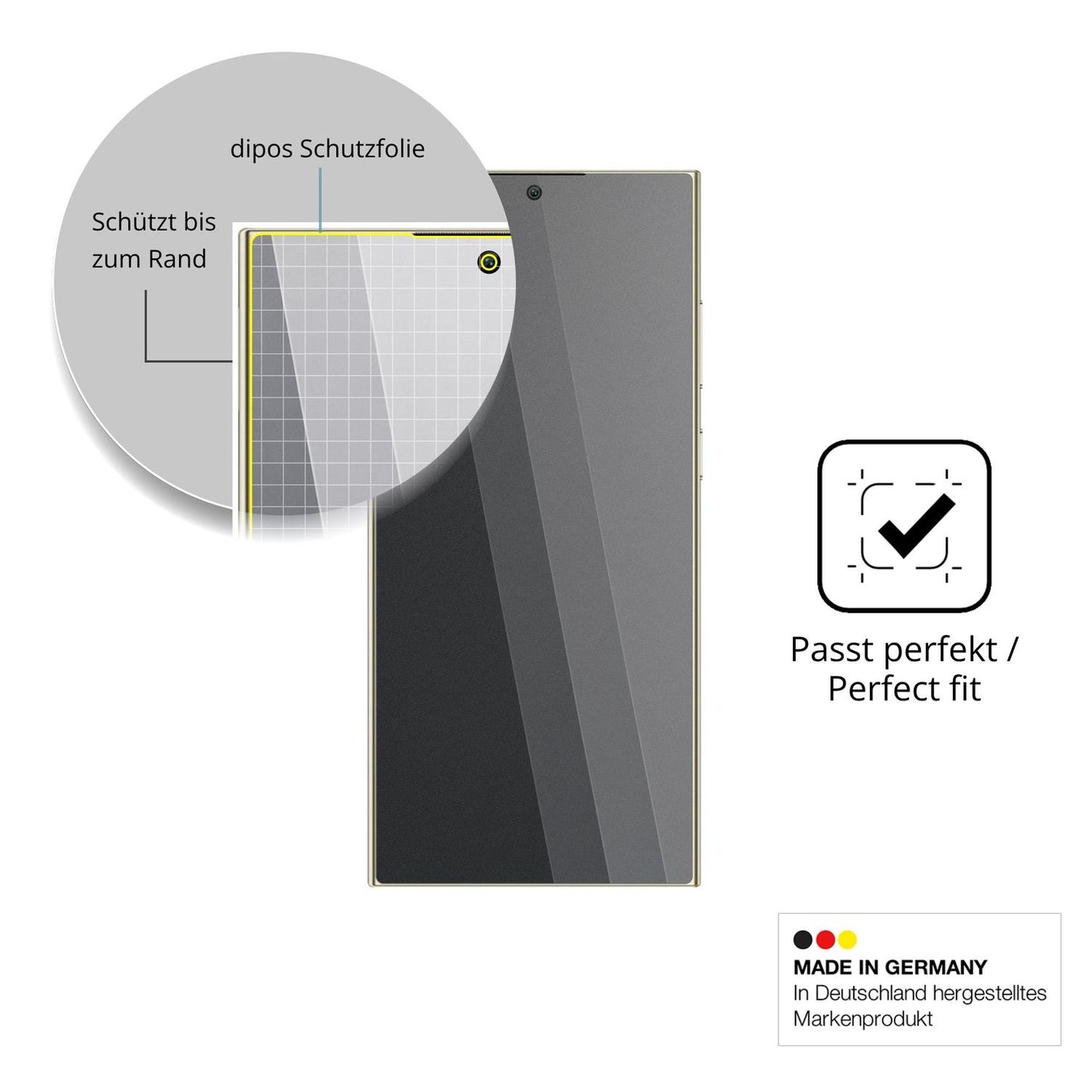 Schutz gegen Kratzer auf dem Oukitel C72 Glas durch Schlüssel oder Ähnliches