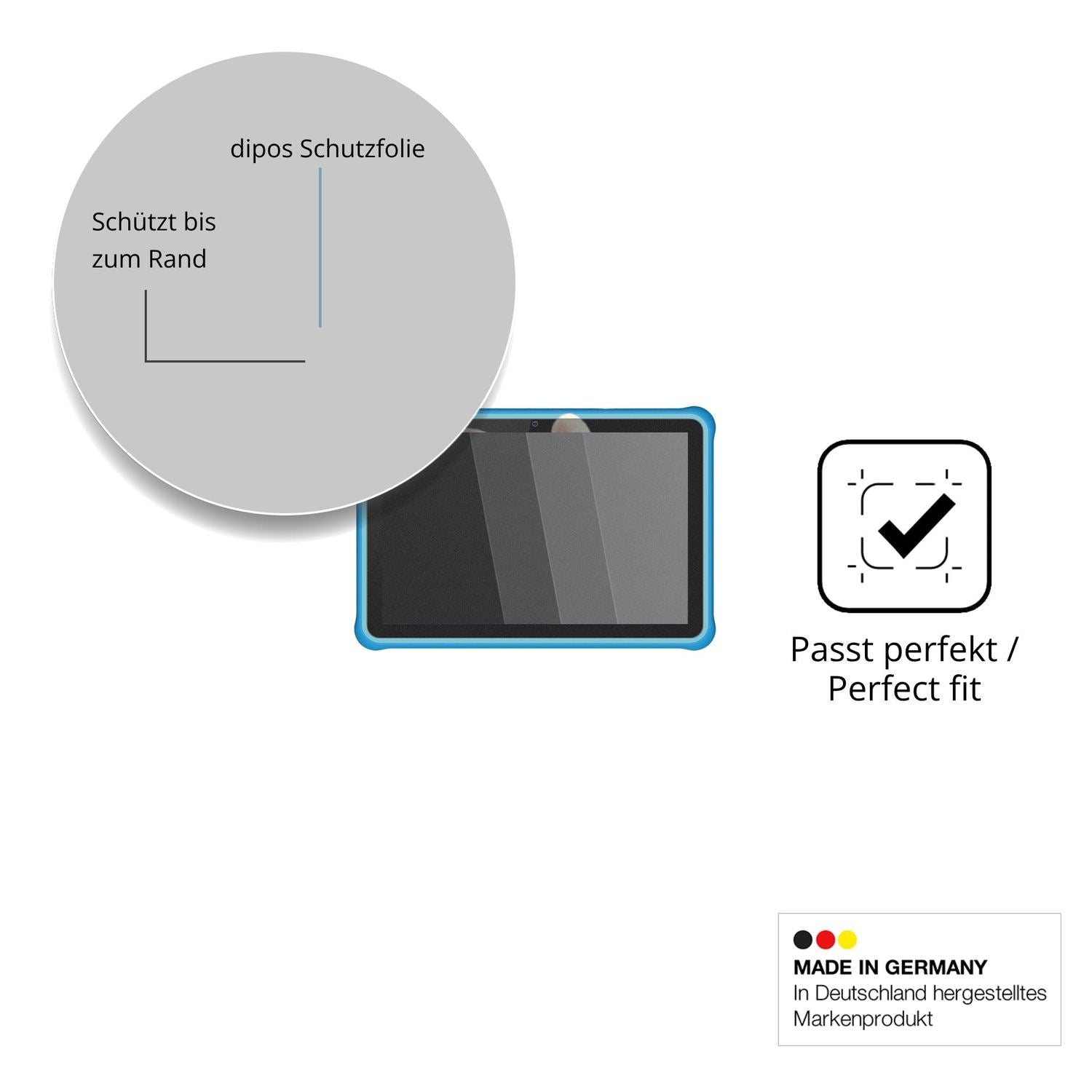 Schutz gegen Kratzer auf dem PIXGOOD M323 Glas durch Schlüssel oder Ähnliches