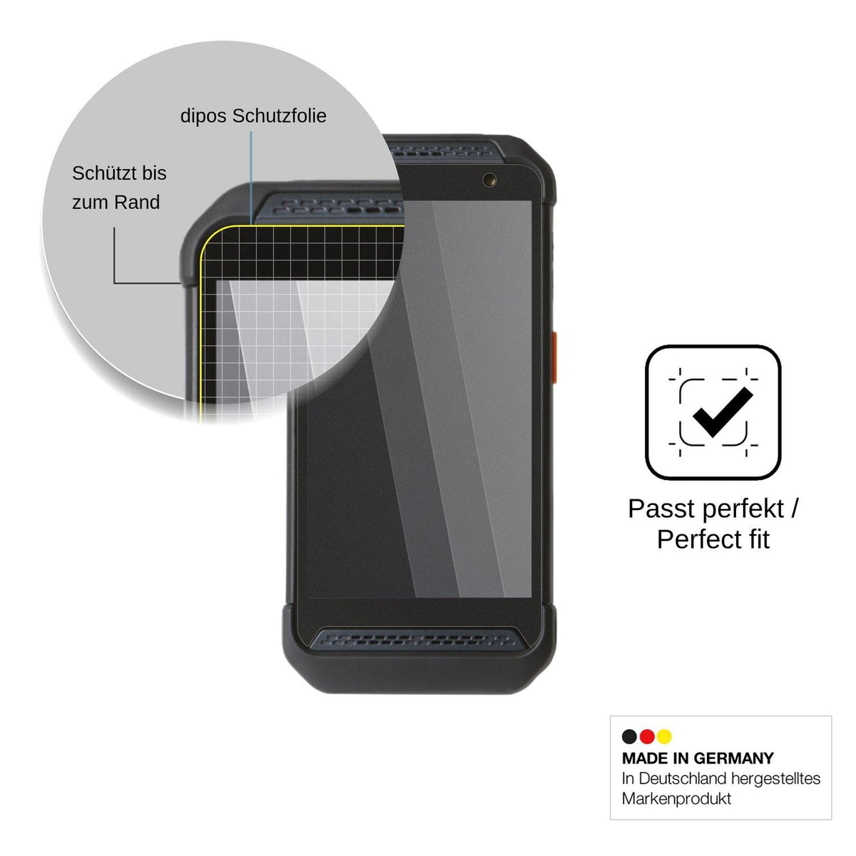 Screen Protector for Point Mobile PM86 Privacy Filter 4-Way Protection dipos