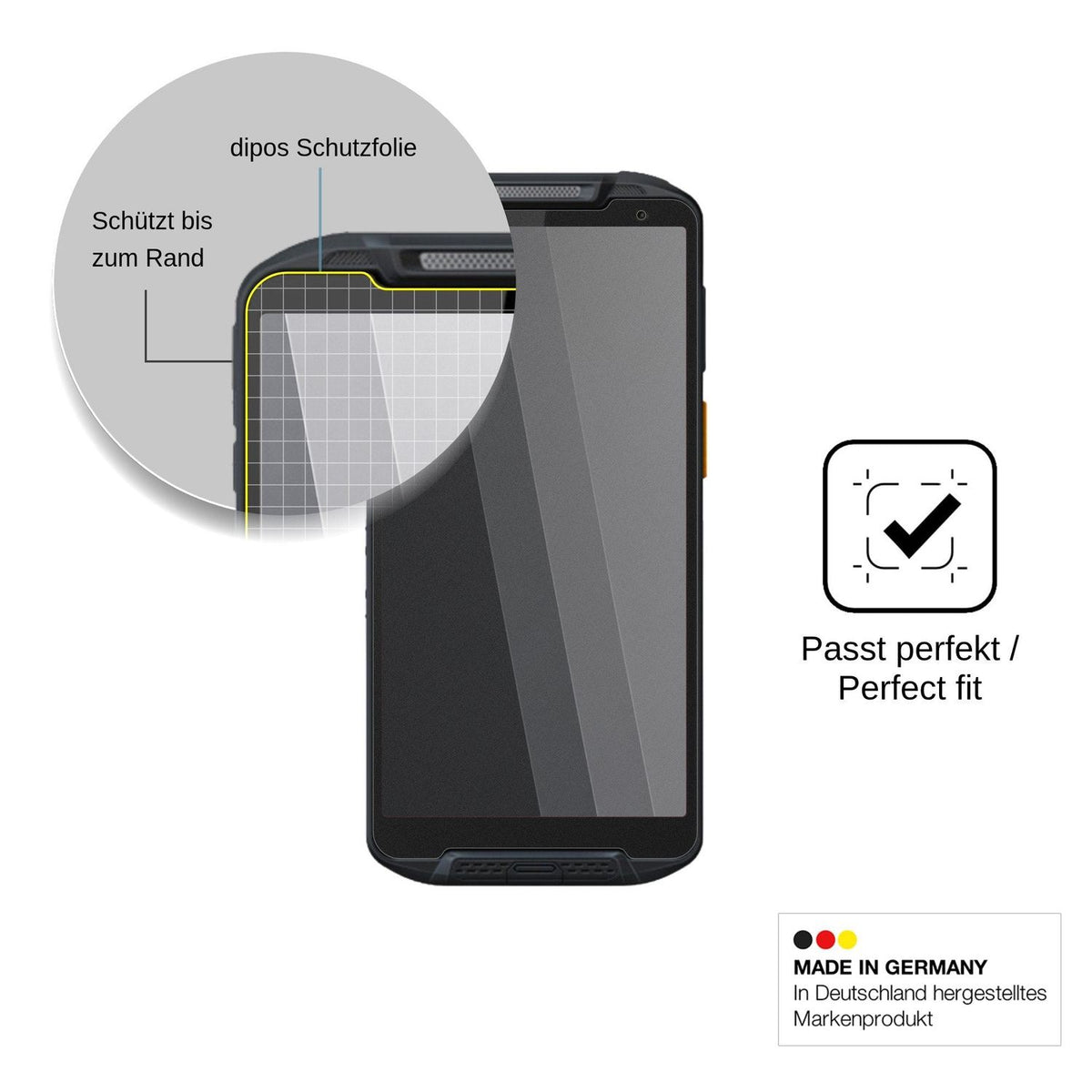 Screen Protector for Point Mobile PM95 Privacy Filter 4-Way Protection dipos