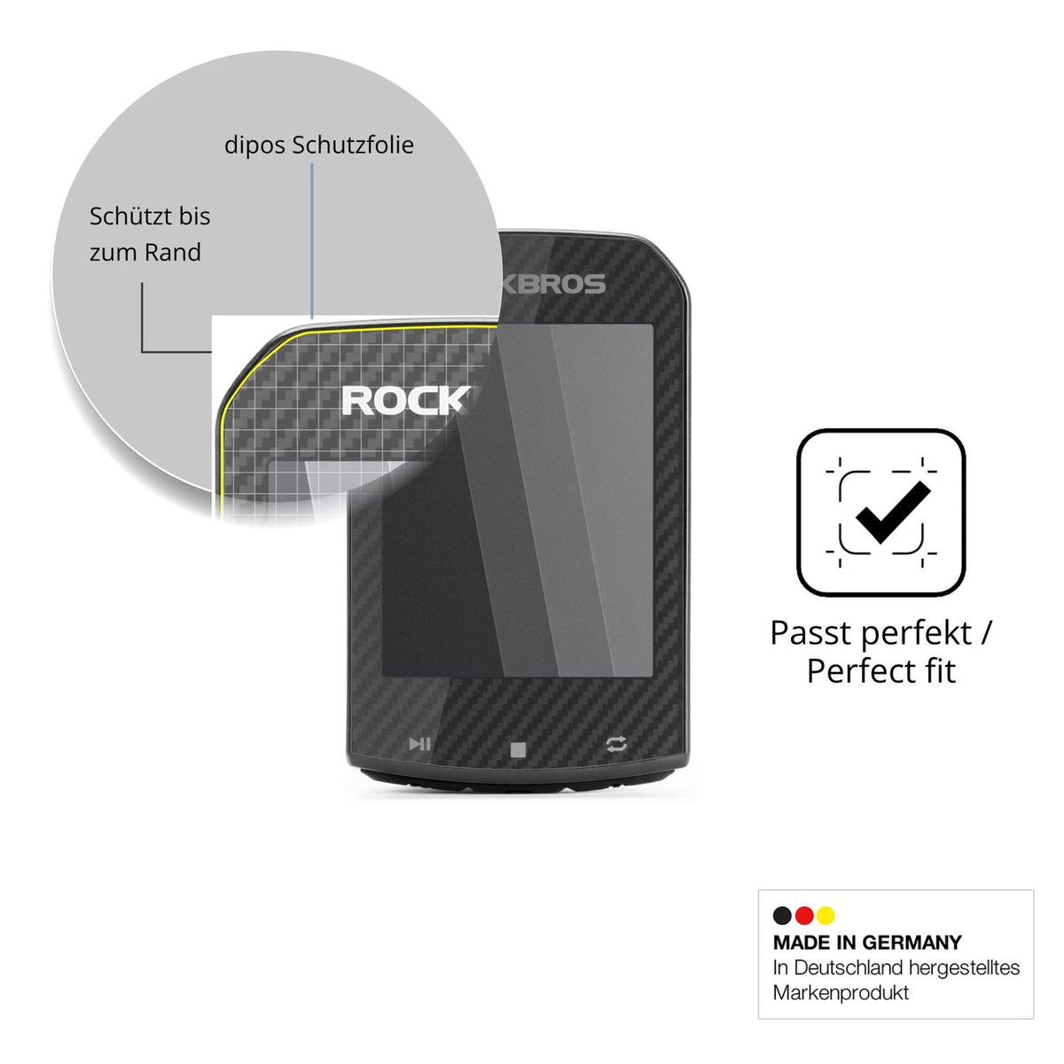 Schutz gegen Kratzer auf dem ROCKBROS M1 Pro Glas durch Schlüssel oder Ähnliches