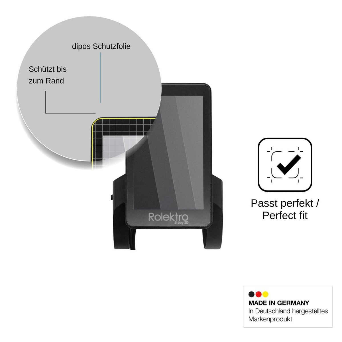 Screen Protector for Rolektro Joy 20 Privacy Filter 4-Way Protection dipos