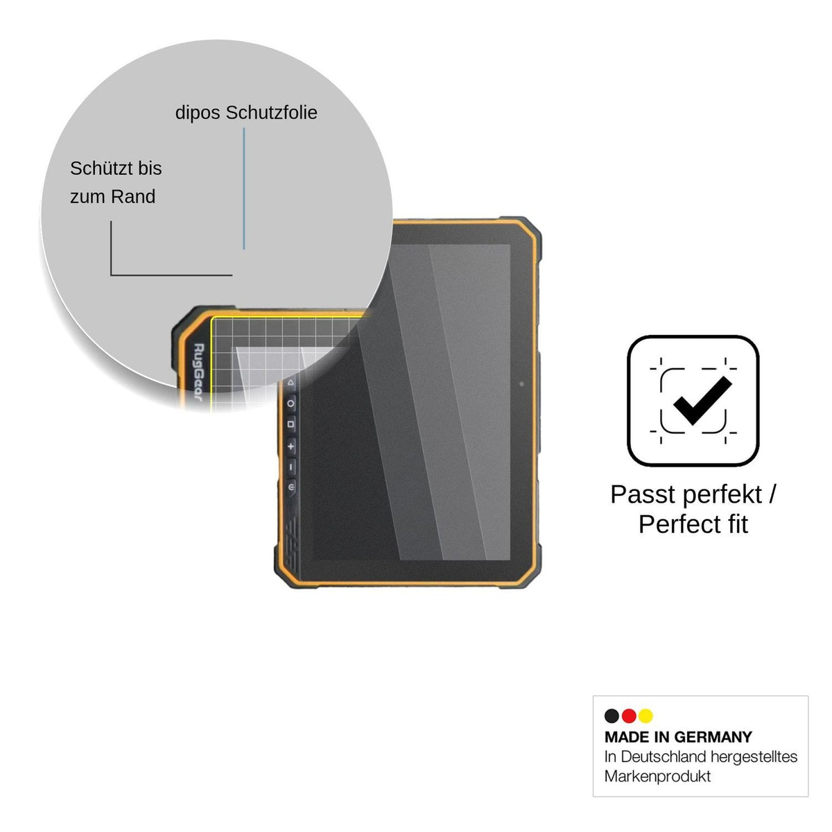 Screen Protector for RugGear RG935 Privacy Filter 4-Way Protection dipos