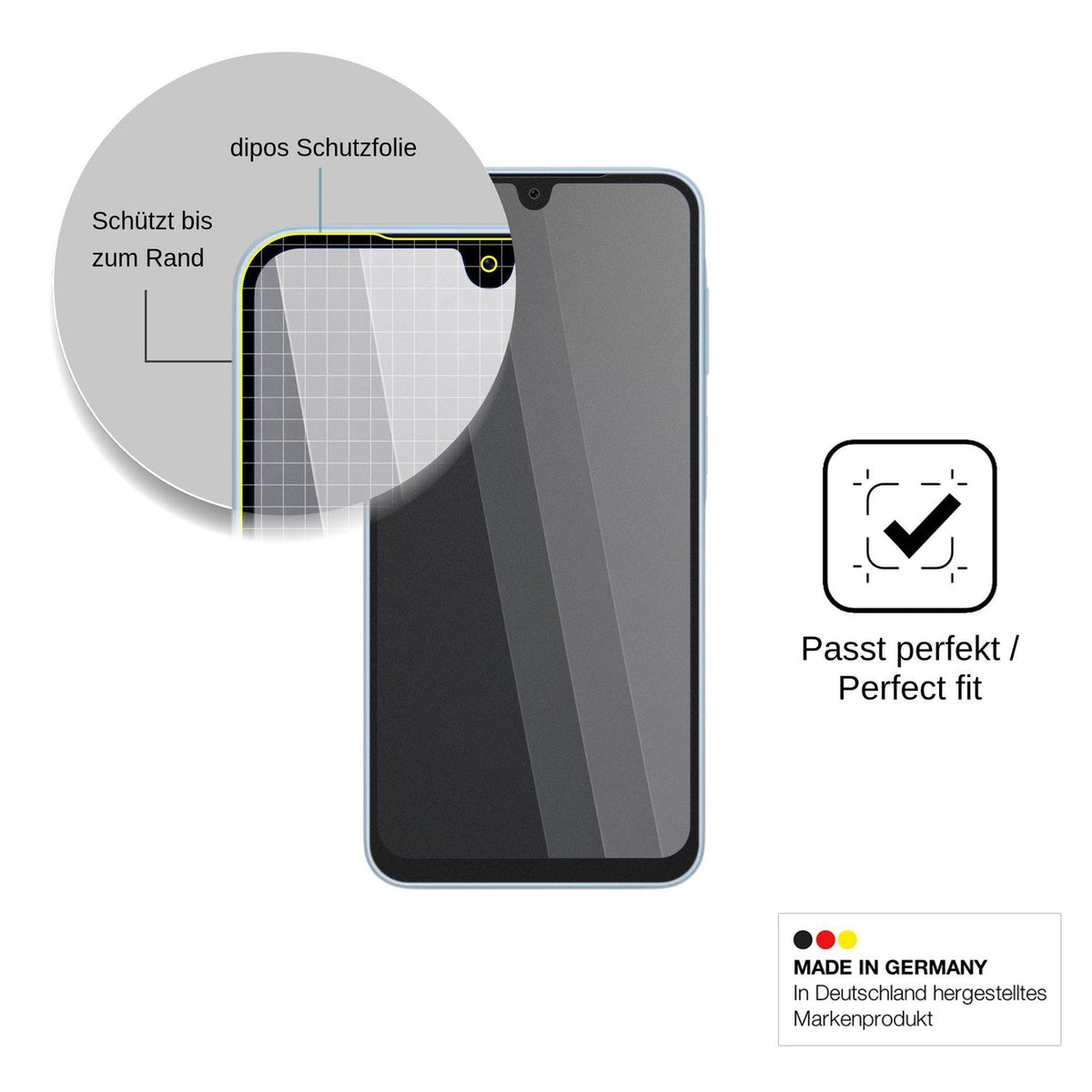 Screen Protector for Samsung Galaxy A18 4G Privacy Filter 4-Way Protection dipos
