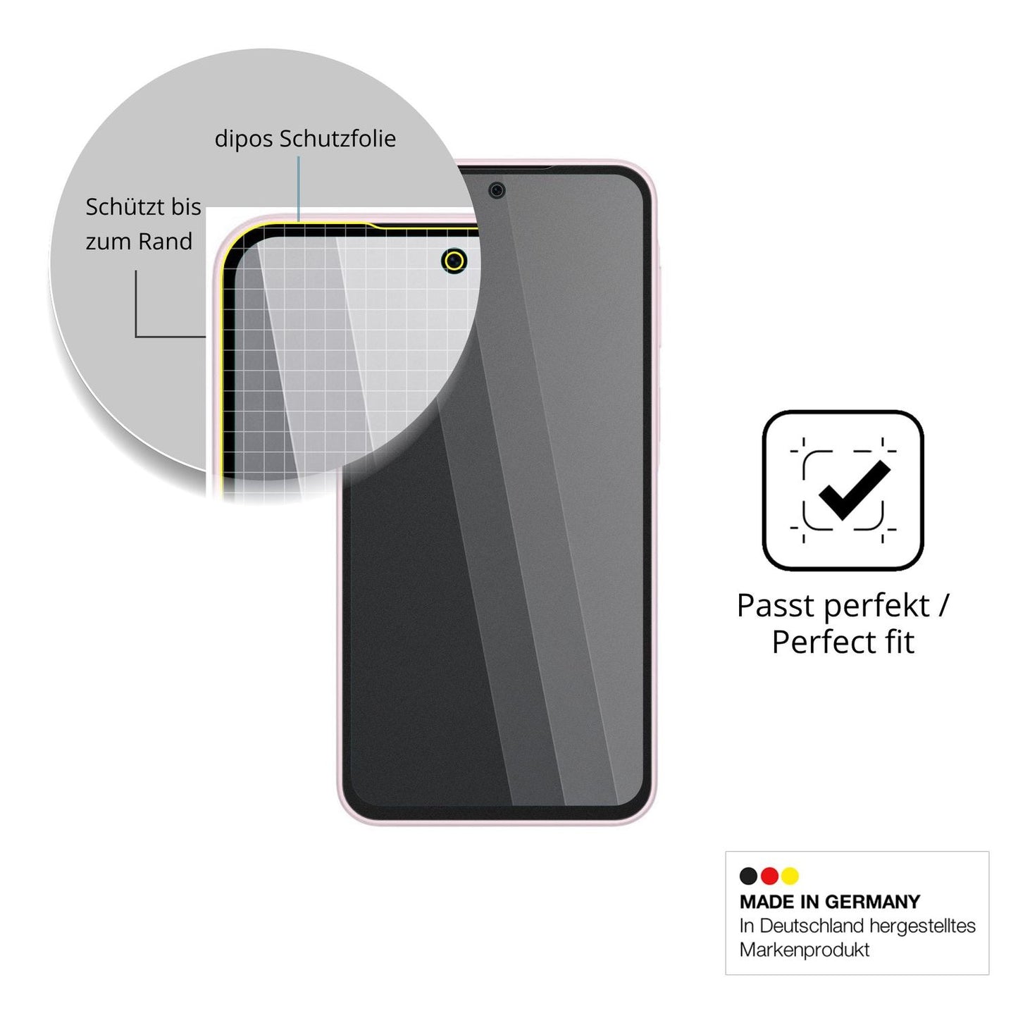 Schutz gegen Kratzer auf dem Samsung Galaxy Jump5 Glas durch Schlüssel oder Ähnliches