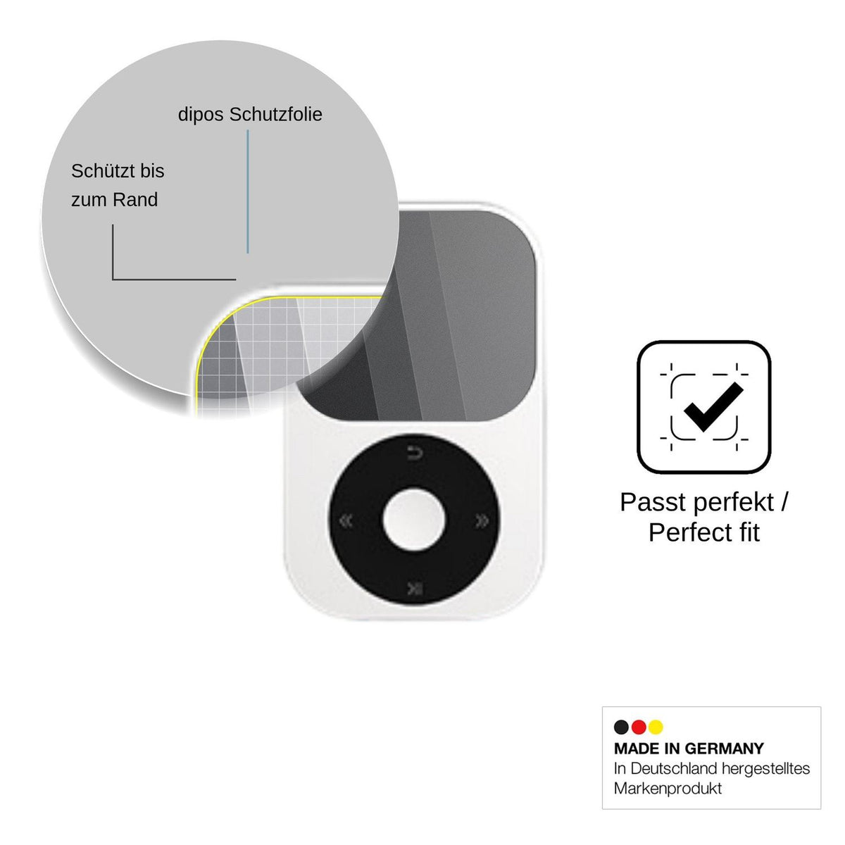 Screen Protector for Shanling Q II Privacy Filter 4-Way Protection dipos