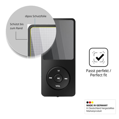Schutz gegen Kratzer auf dem Tarswesi BFQ-LCT01 MP3-Player Glas durch Schlüssel oder Ähnliches
