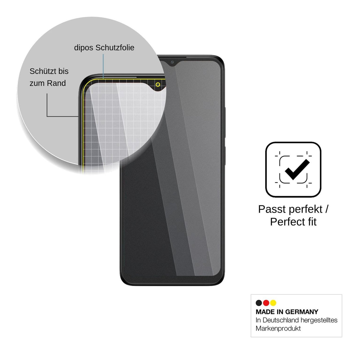 Screen Protector for TCL K12 Privacy Filter 4-Way Protection dipos