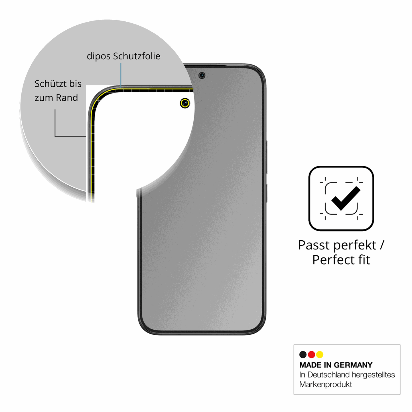 Schutz gegen Kratzer auf dem Tecno Camon 50 Glas durch Schlüssel oder Ähnliches
