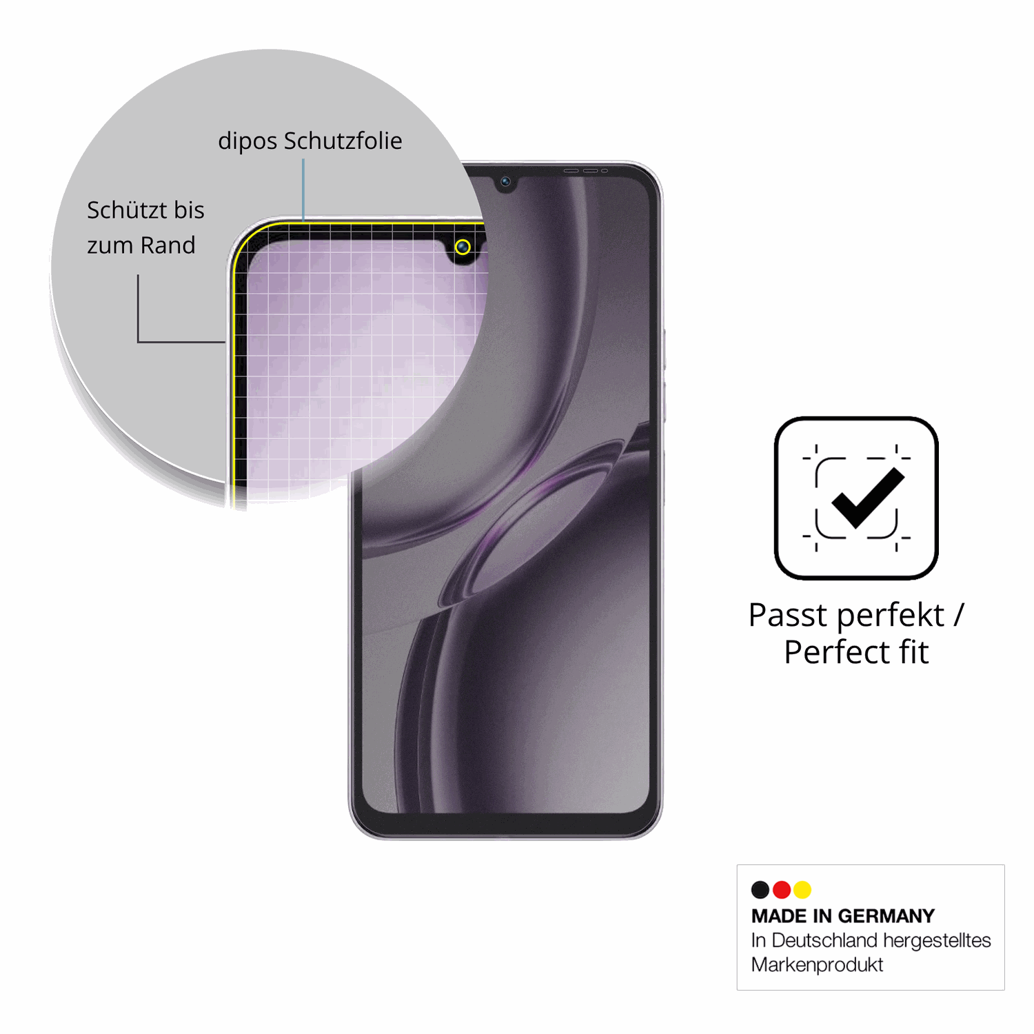 Schutz gegen Kratzer auf dem Tecno Pop 20 Glas durch Schlüssel oder Ähnliches