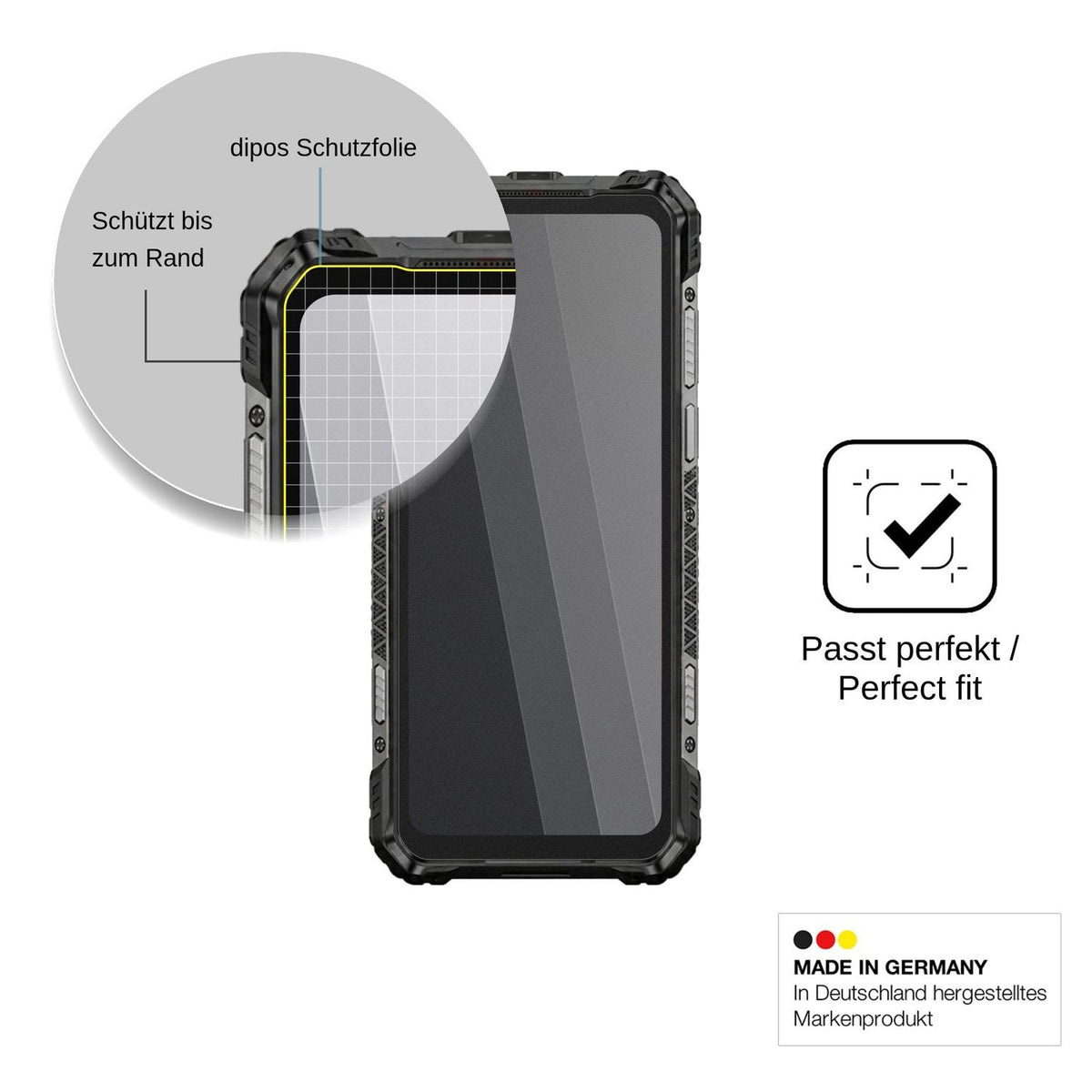 Screen Protector for Ulefone Armor 35 Pro Privacy Filter 4-Way Protection dipos
