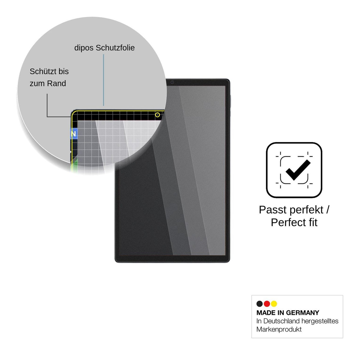 Screen Protector for WOREGOO 11 Inch Android 16 Privacy Filter 4-Way Protection dipos