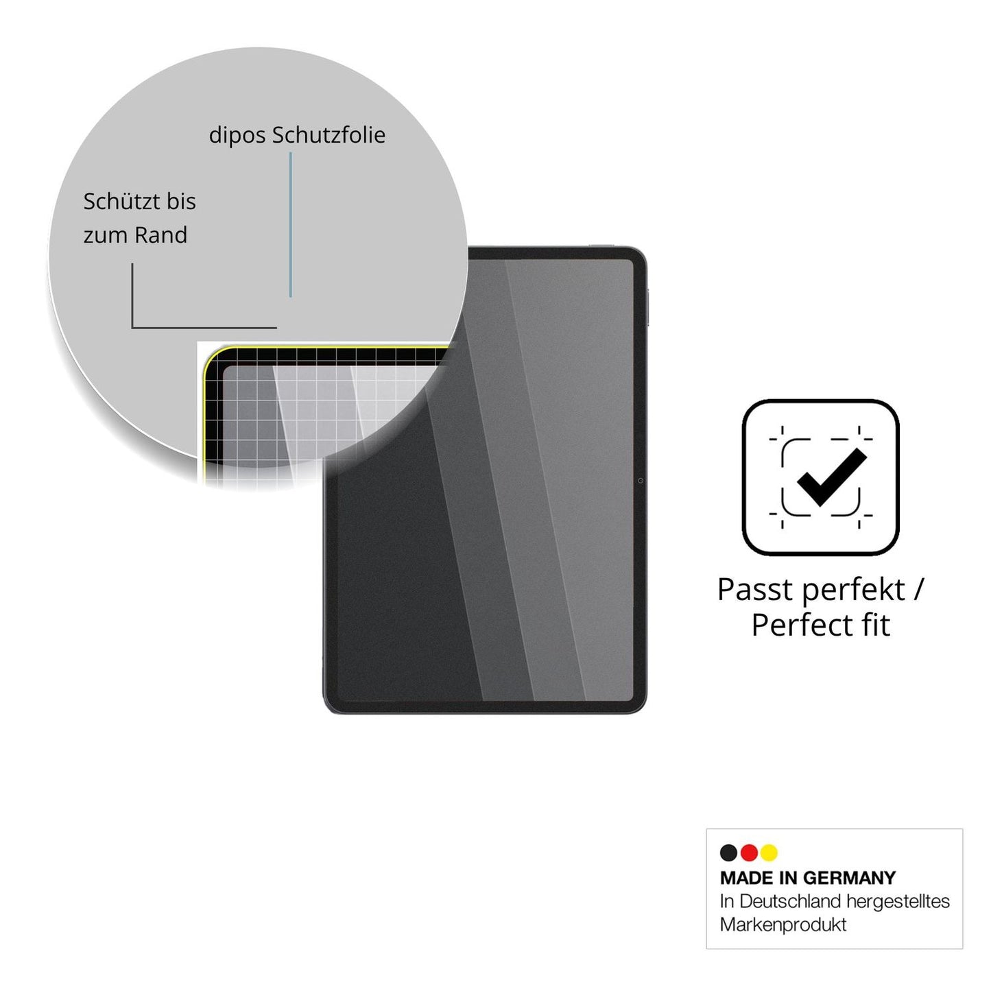 Schutz gegen Kratzer auf dem Xiaomi Pad 8 Pro Glas durch Schlüssel oder Ähnliches