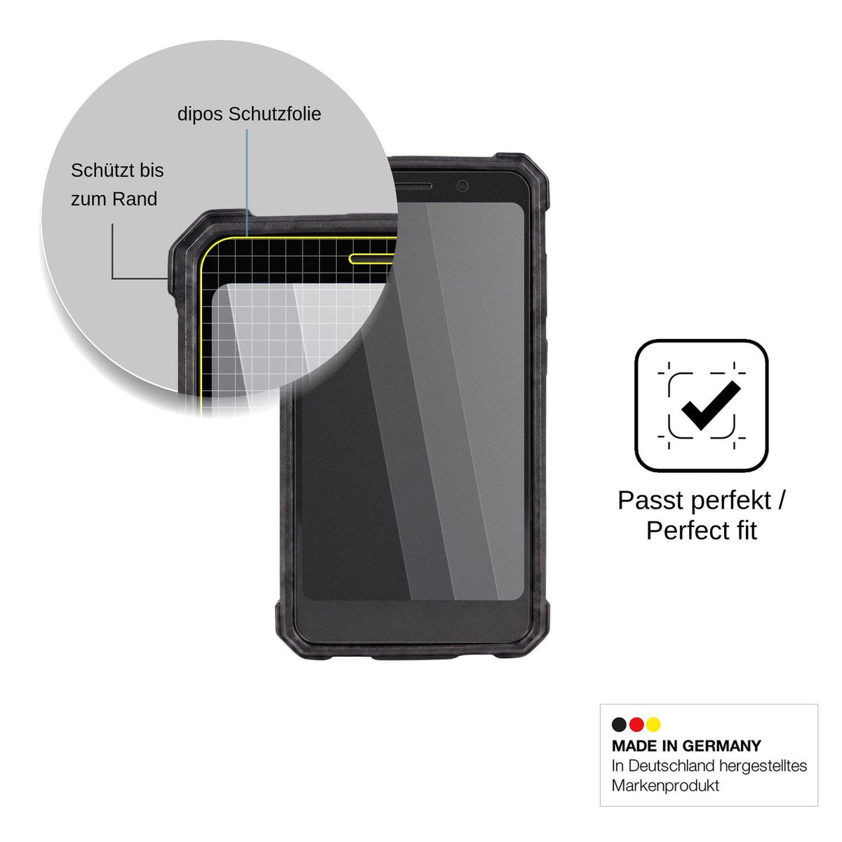 Screen Protector for yacdelo Rock V1 Privacy Filter 4-Way Protection dipos