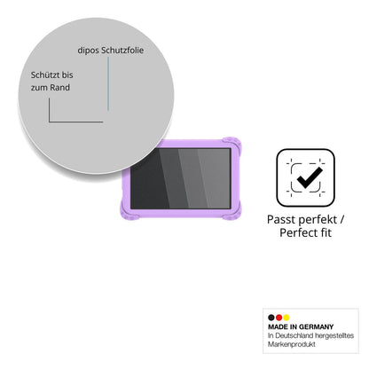 Schutz gegen Kratzer auf dem YOBWOK Kinder Tablet 8 Zoll Glas durch Schlüssel oder Ähnliches