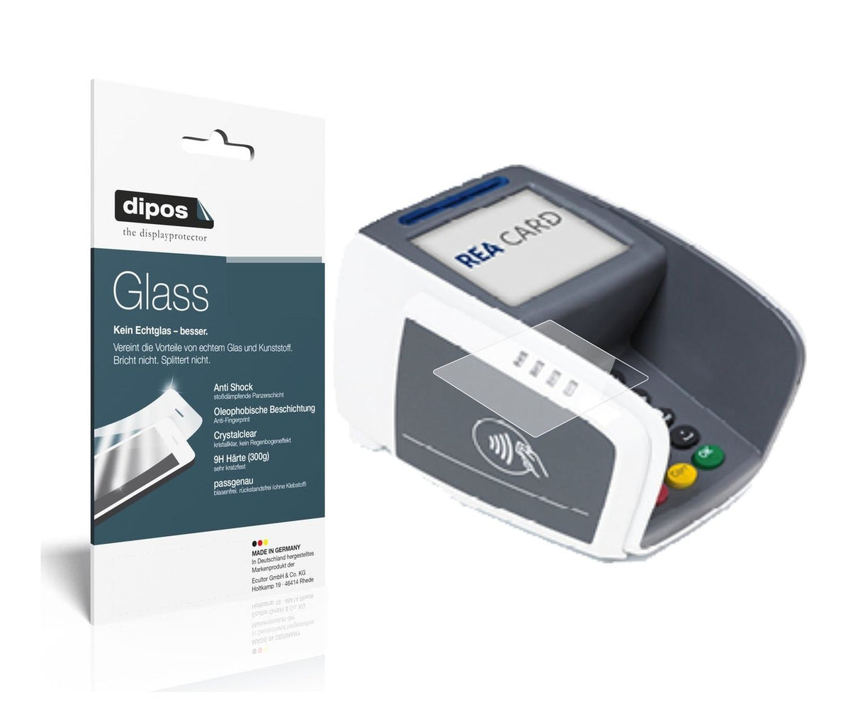 dipos 1x 9H Clear Screen Protector for REA CARD T7 pro touch