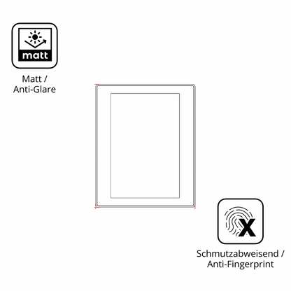 2x Screen Protector for BUCHER automation JetView 1010 Protection Anti Glare 