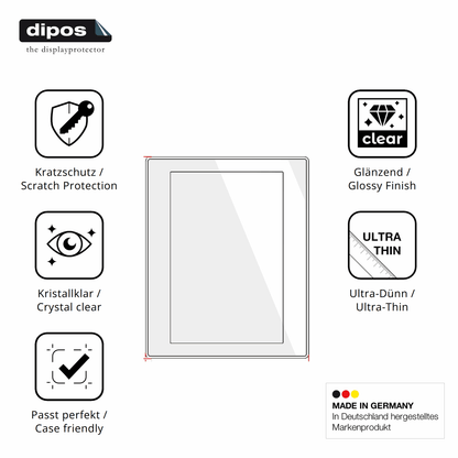 2x Screen Protector for BUCHER automation JetView 1010 Protection Crystal Clear 