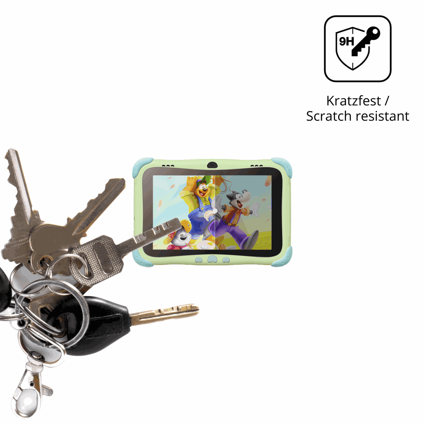 dipos Displayschutz für BWJBSW KT802, transparente Oberfläche, perfekte Passform auch für die Rundungen