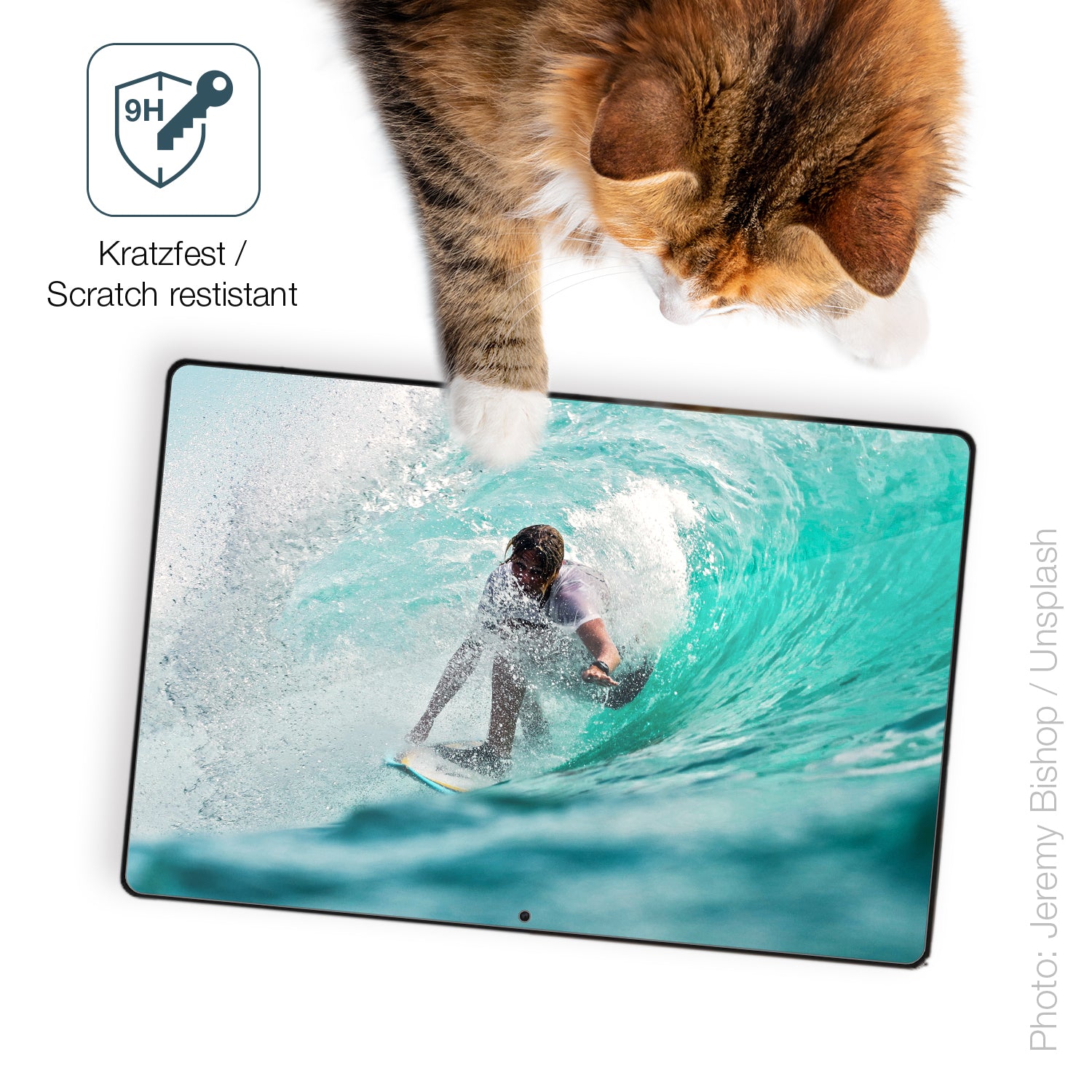 dipos Displayschutz für Byxsb EUA10L01, transparente Oberfläche, perfekte Passform auch für die Rundungen