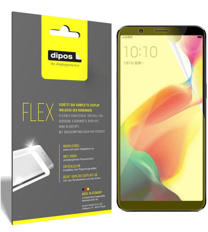 3x Screen Protector for Oppo R11s Plus Protective Film covers 100% dipos Flex